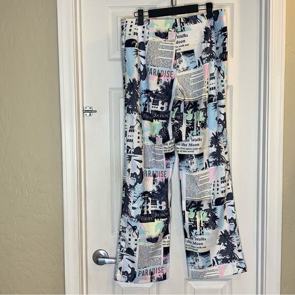 Princess Polly In My Element Mid Rise Pants White Size 6 - Picture 9 of 12